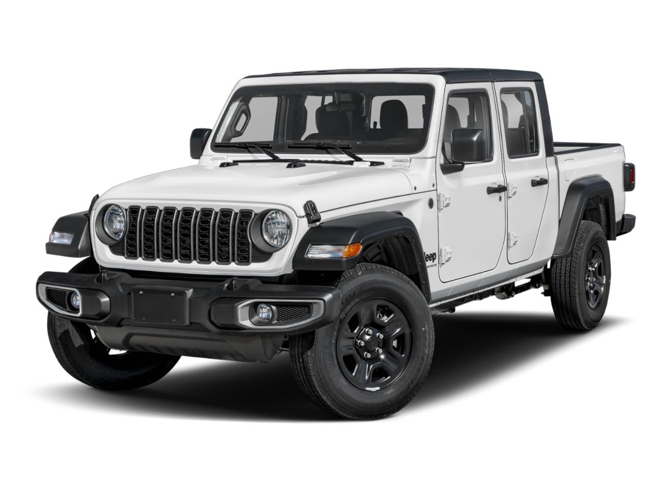 2025 Jeep Gladiator Willys in Bright White Clearcoat — front three-quarter view