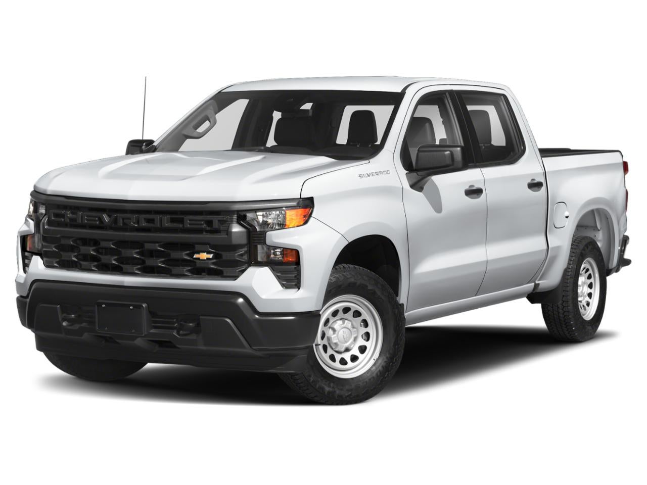 2022 Chevrolet Silverado 1500 RST in Summit White — front three-quarter view