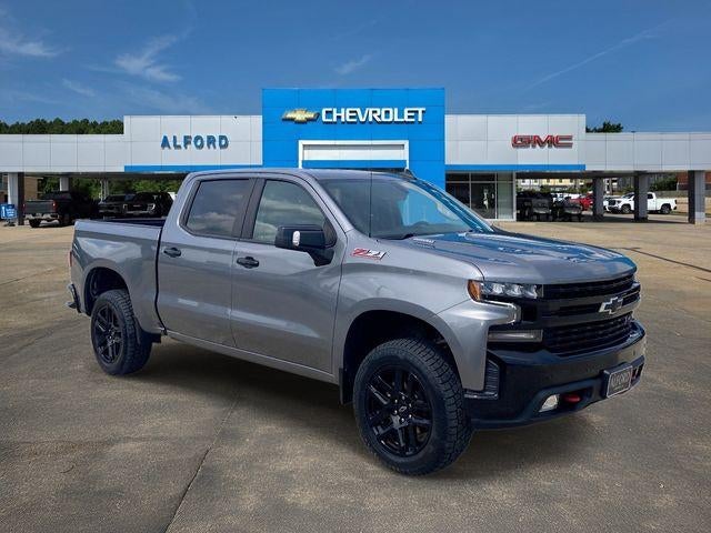 2022 Chevrolet Silverado 1500 LTD LT Trail Boss in Satin Steel Metallic — front three-quarter view