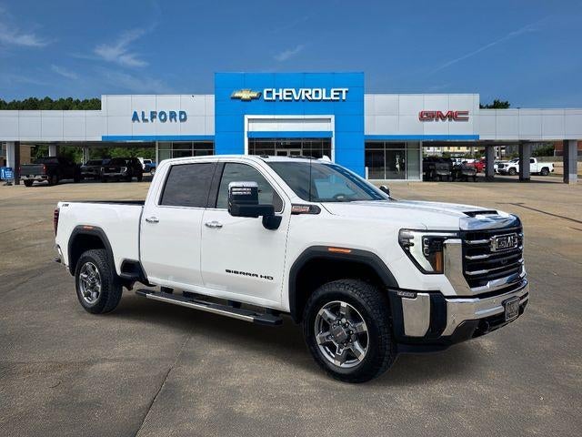 2026 GMC Sierra 2500 HD SLT in Summit White — front three-quarter view