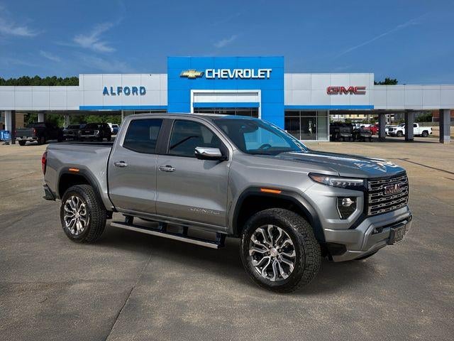 2026 GMC Canyon Denali in Sterling Metallic — front three-quarter view