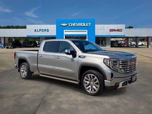 2023 GMC Sierra 1500 Denali in Sterling Metallic — front three-quarter view