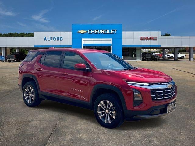 2026 Chevrolet Equinox LT in Radiant Red Tintcoat — front three-quarter view