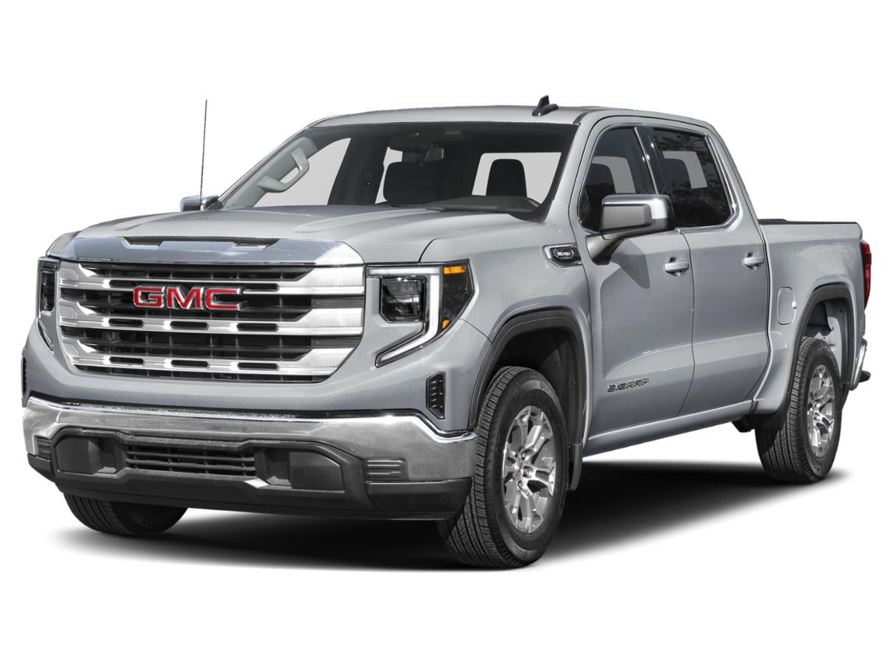 2025 GMC Sierra 1500 SLT in Sterling Metallic — front three-quarter view